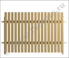 Забор деревянный штакетник №1 h=1,8 м